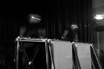 The mysterious Automen performed a sci-fi inspired improvised electronica set. Photo: Jan-Erik Saarinen.