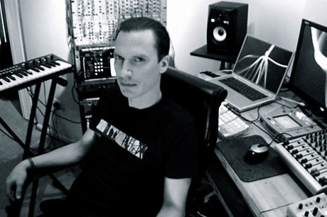 Chris Peterson in his studio